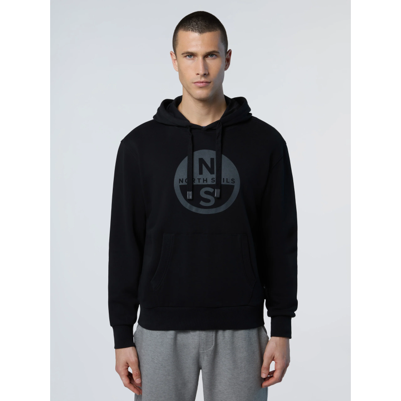 HOODED SWEATSHIRT W/GRAPHIC BLACK