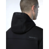 HOODED FULL ZIP SWEATSHIRT W/POCKET BLACK